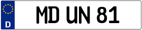 Trailer License Plate